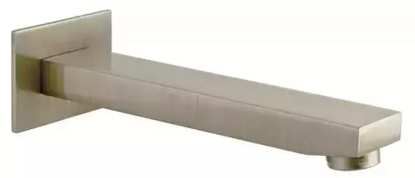 Излив к смесителю «Remer» Qubica 91QNPO 17 брашированный никель