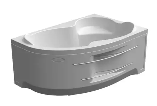 Экран под ванну «Radomir» Ирма 149/96 с полотенцедержателем белый правый