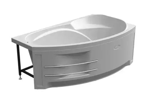 Экран под ванну «Radomir» София с полотенцедержателем белый правый