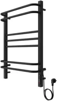 Электрический полотенцесушитель «Акватек» Бетта П7 AQ EL KRC0770BL 50/70 чёрный муар правый