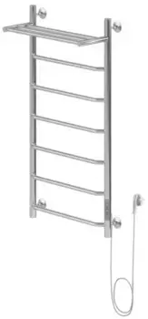 Электрический полотенцесушитель «Aquanet» Fiona 50/100 хром с полкой правый
