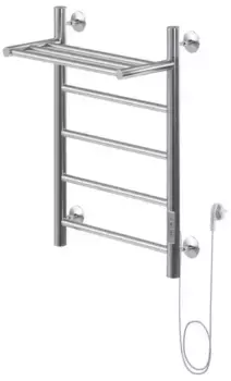 Электрический полотенцесушитель «Aquanet» Mauro 40/60 хром с полкой правый