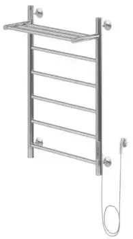 Электрический полотенцесушитель «Aquanet» Mauro 50/80 хром с полкой правый