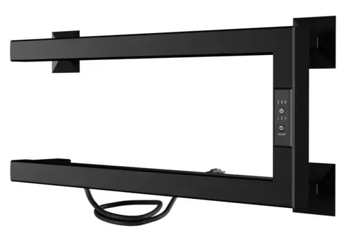 Электрический полотенцесушитель «Indigo» Nix DGN20-50BRLt 50/20 чёрный муар левый