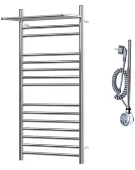 Электрический полотенцесушитель «Point» Аврора PN10150SPE П14 50/100 хром с полкой универсальный