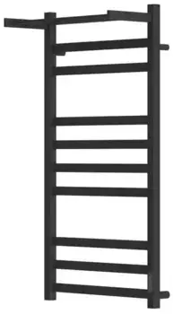 Электрический полотенцесушитель «Point» Меркурий PN83840PB П9 40/100 чёрный с полкой правый