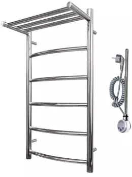 Электрический полотенцесушитель «Point» PN04148PE П5 40/80 хром с полкой универсальный