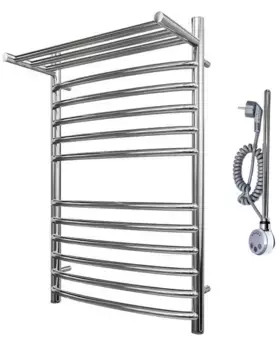 Электрический полотенцесушитель «Point» PN05148SPE П11 40/80 хром с полкой универсальный