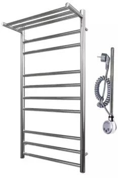 Электрический полотенцесушитель «Point» PN10150PE П9 50/100 хром с полкой универсальный