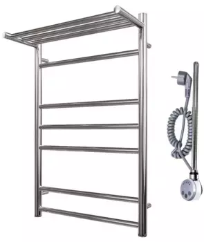 Электрический полотенцесушитель «Point» PN10156PE П5 50/60 хром с полкой универсальный