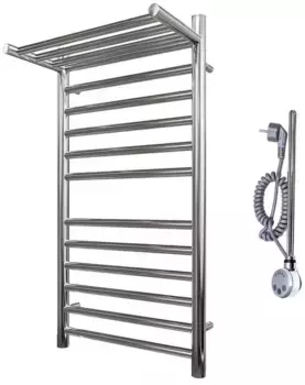 Электрический полотенцесушитель «Point» PN10158SPE П11 50/80 хром с полкой универсальный