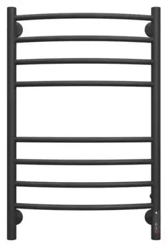 Электрический полотенцесушитель «Terminus» Классик П8 КС 53/80 чёрный муар правый