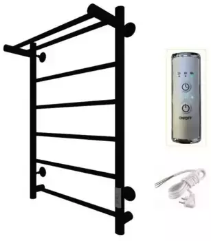 Электрический полотенцесушитель «Тругор» Аспект Пэк сп 1 50/80 чёрный с полкой универсальный