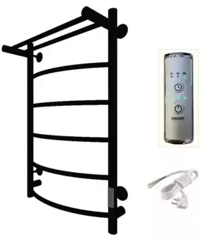 Электрический полотенцесушитель «Тругор» Пэк сп 5 50/80 чёрный с полкой универсальный