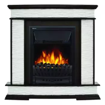 Электрокамин с порталом «Electrolux» Classic EFP/P-1020LS с порталом Scala Classic сланец скалистый белый/темный дуб