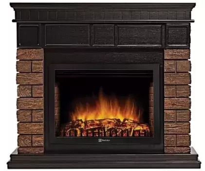 Электрокамин с порталом «Electrolux» EFP/P-2720RLS с порталом Bricks Wood 25 венге /кирпич тёмный