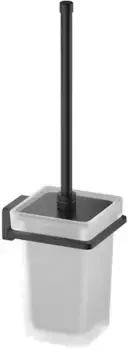 Ёршик для унитаза «Акватек» Либра AQ4310MB на стену чёрный матовый