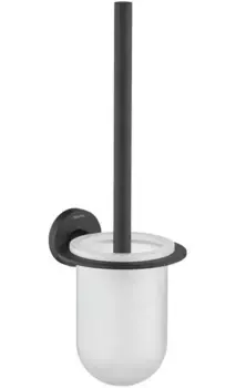 Ёршик для унитаза «Акватек» Оберон AQ4210MB на стену чёрный матовый