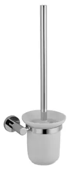 Ёршик для унитаза «Акватек» Вега AQ4010CR на стену хром/белый