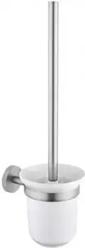 Ёршик для унитаза «Allen Brau» Priority 6.31008-BN на стену белый/брашированный никель