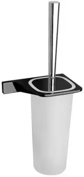 Ёршик для унитаза «Art&Max» Gina AM-G-2739-Nr на стену чёрный/хром