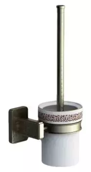 Ёршик для унитаза «Art&Max» Gotico AM-E-4881AQ на стену бронза/белый