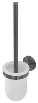 Ёршик для унитаза «Cezares» RELAX-TBS-V-GM на стену оружейная сталь