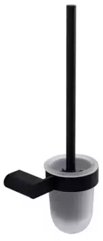 Ёршик для унитаза «Cezares» STYLUS-TBS-V-NOP на стену чёрный матовый