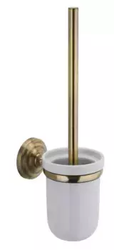 Ёршик для унитаза «Fixsen» Retro FX-83813 на стену бронза/белый