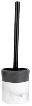 Ёршик для унитаза «Fora» Ever FOR-EVR025 напольный белый/чёрный