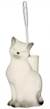 Ёршик для унитаза «Оскольская керамика» Кошка напольный