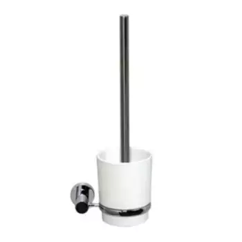 Ёршик для унитаза «WasserKRAFT» K-28227 на стену белый/хром