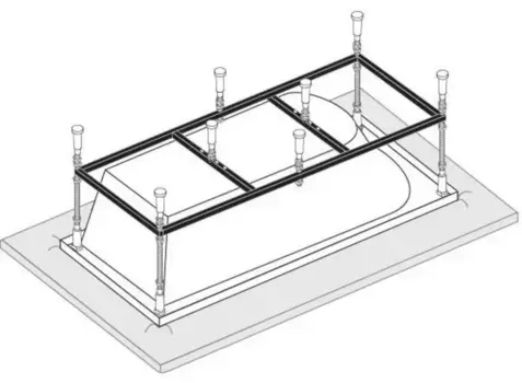 Каркас для ванны «Vagnerplast» 160/70-75
