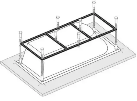 Каркас для ванны «Vagnerplast» 170/70