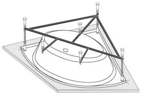 Каркас для ванны «Vagnerplast» Iris 143/143