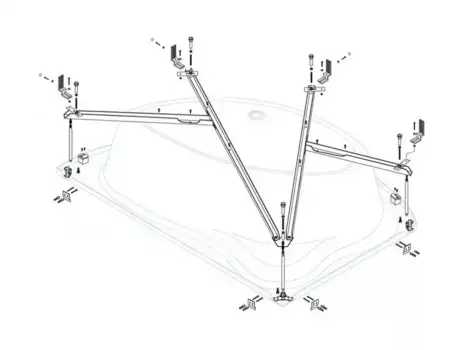 Каркас под ванну «Cezares» Tebe-MF-L левый