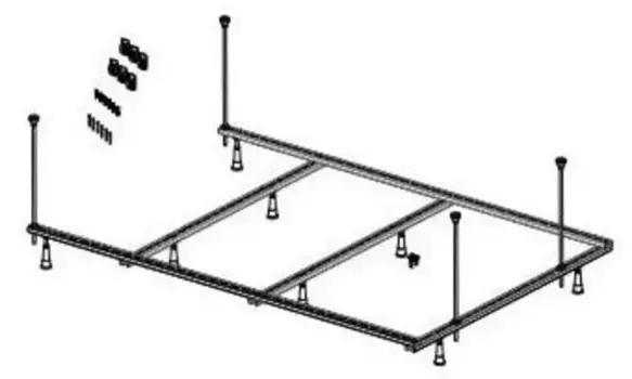 Каркас под ванну «Riho» Savona Pootset 16 серый