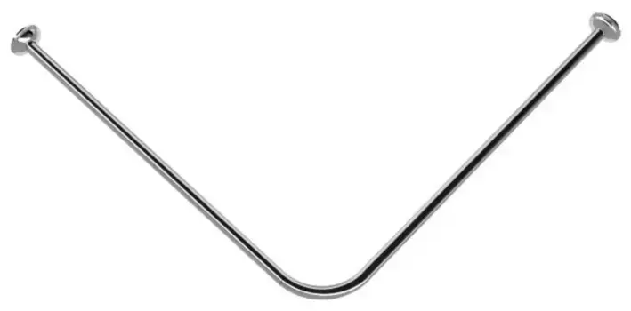 Карниз для поддона «Triton» квадратный 80/80 на стену хром