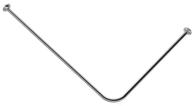 Карниз для поддона «Triton» прямоугольный 100/80 на стену хром