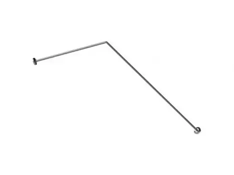 Карниз для ванной «1Marka» Грация 160/100 Г-образный на стену хром