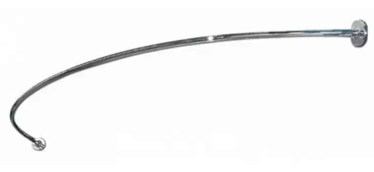 Карниз для ванной «Акватек» Альтаир 160/120 на стену хром