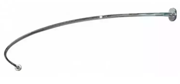 Карниз для ванной «Акватек» Бетта 150/95 на стену хром