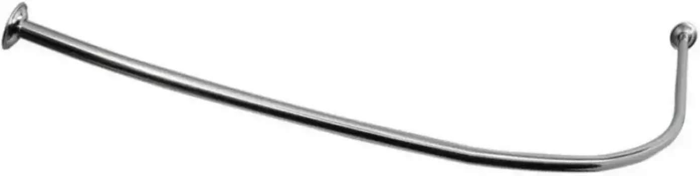 Карниз для ванной «Акватек» Дива 150/90 на стену хром