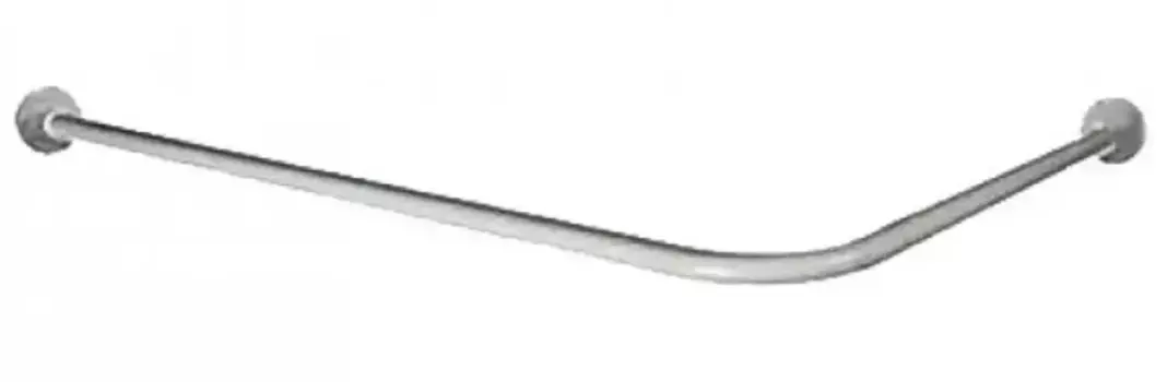 Карниз для ванной «Акватек» Г-образный 170/70 на стену хром