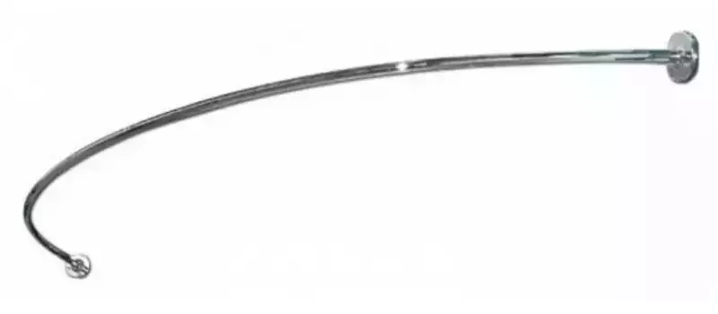 Карниз для ванной «Акватек» Поларис-1 138/138 на стену хром