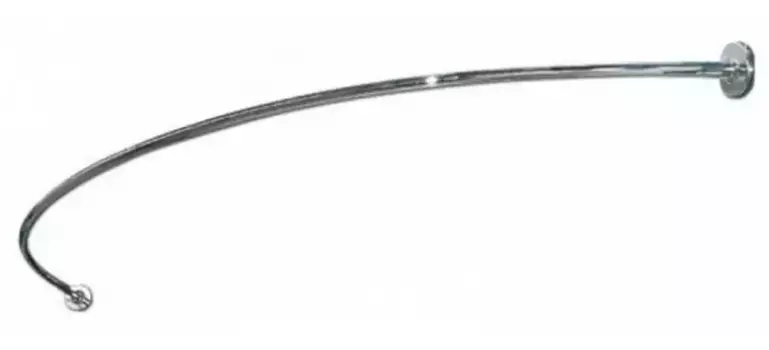 Карниз для ванной «Акватек» Ума 145/145 на стену хром