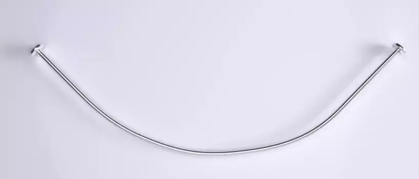 Карниз для ванной «Marka One» Afrodita 140/140 на стену хром