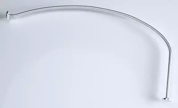 Карниз для ванной «Marka One» Sirakusa 190/120 Г-образный на стену хром