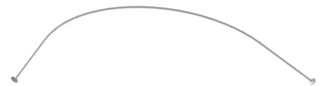 Карниз для ванной «Radomir» Модерна на стену хром