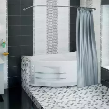 Карниз для ванной «Radomir» София на стену хром